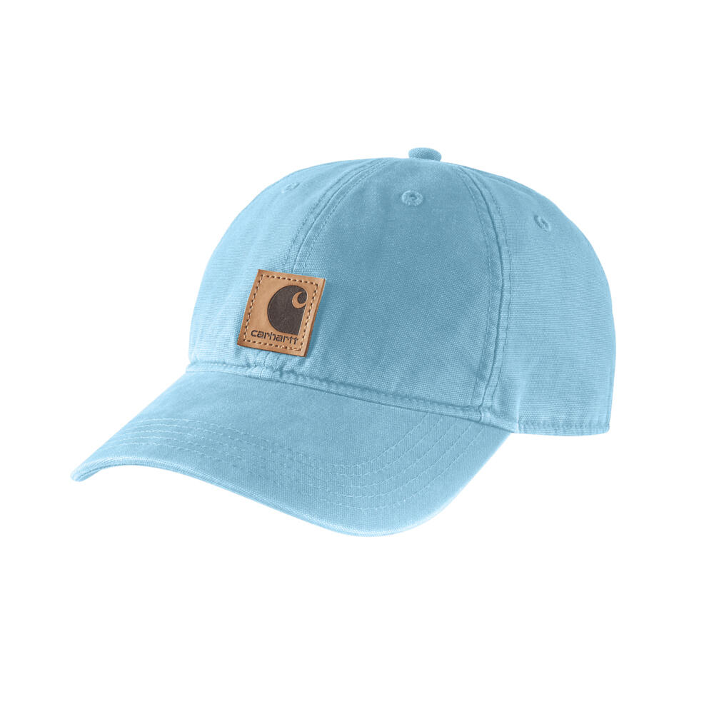 BERRETTO CON VISIERA CARHARTT CANVAS 100289 H51 POWDER BLUE
