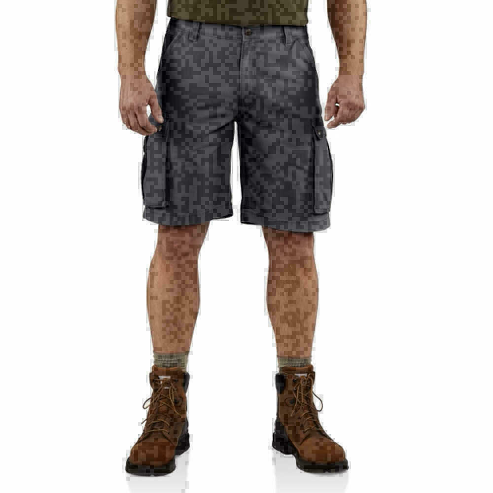 BERMUDA CARHARTT RUN CARGO SHORT disponibile in grigio chiaro, grigio  scuro, ver | eBay