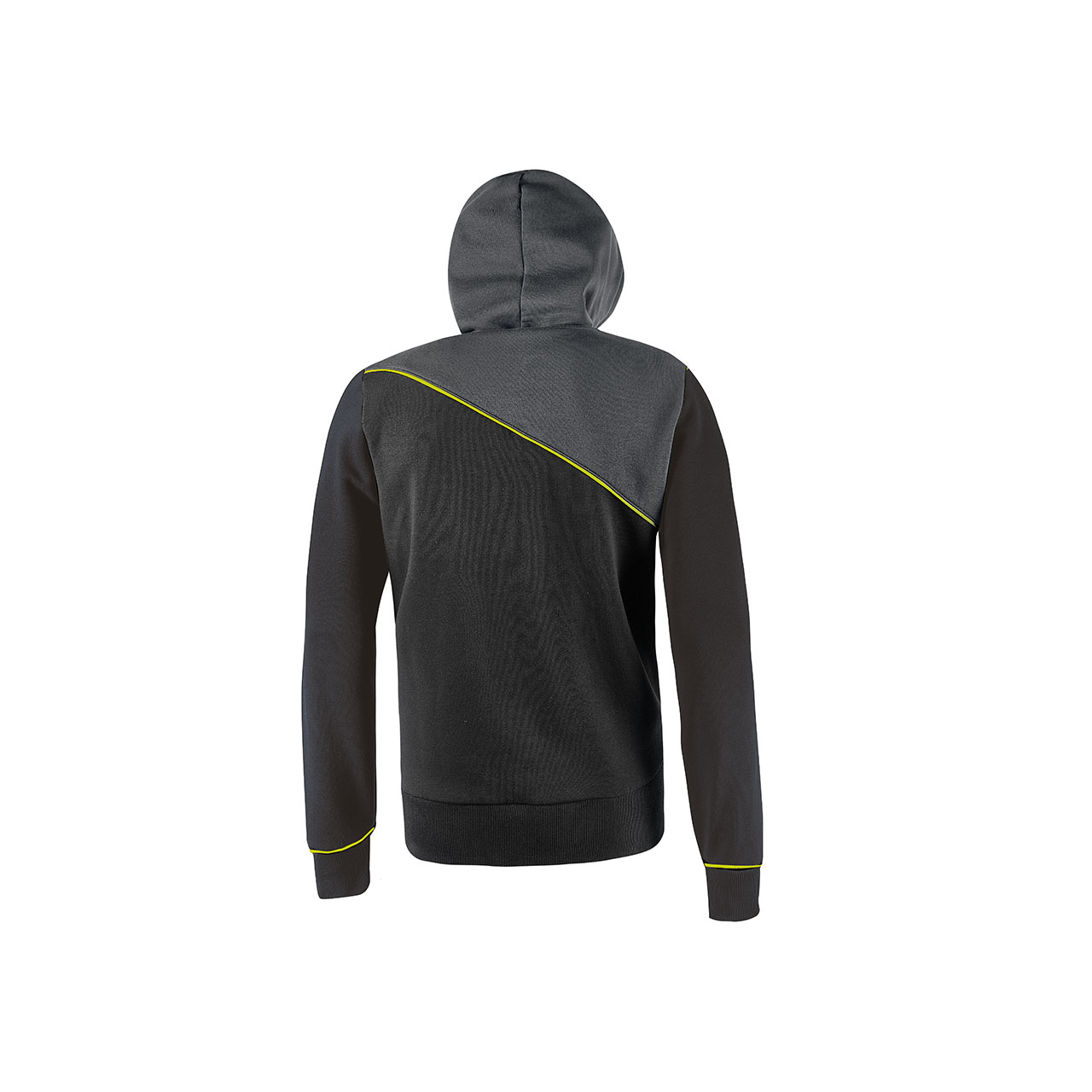 TSP Warning Power Level Over 9000 - Felpa Con Cappuccio Uomo, Grigio Scuro, Taglia M, 80% Cotone 20% Poliestere - 3