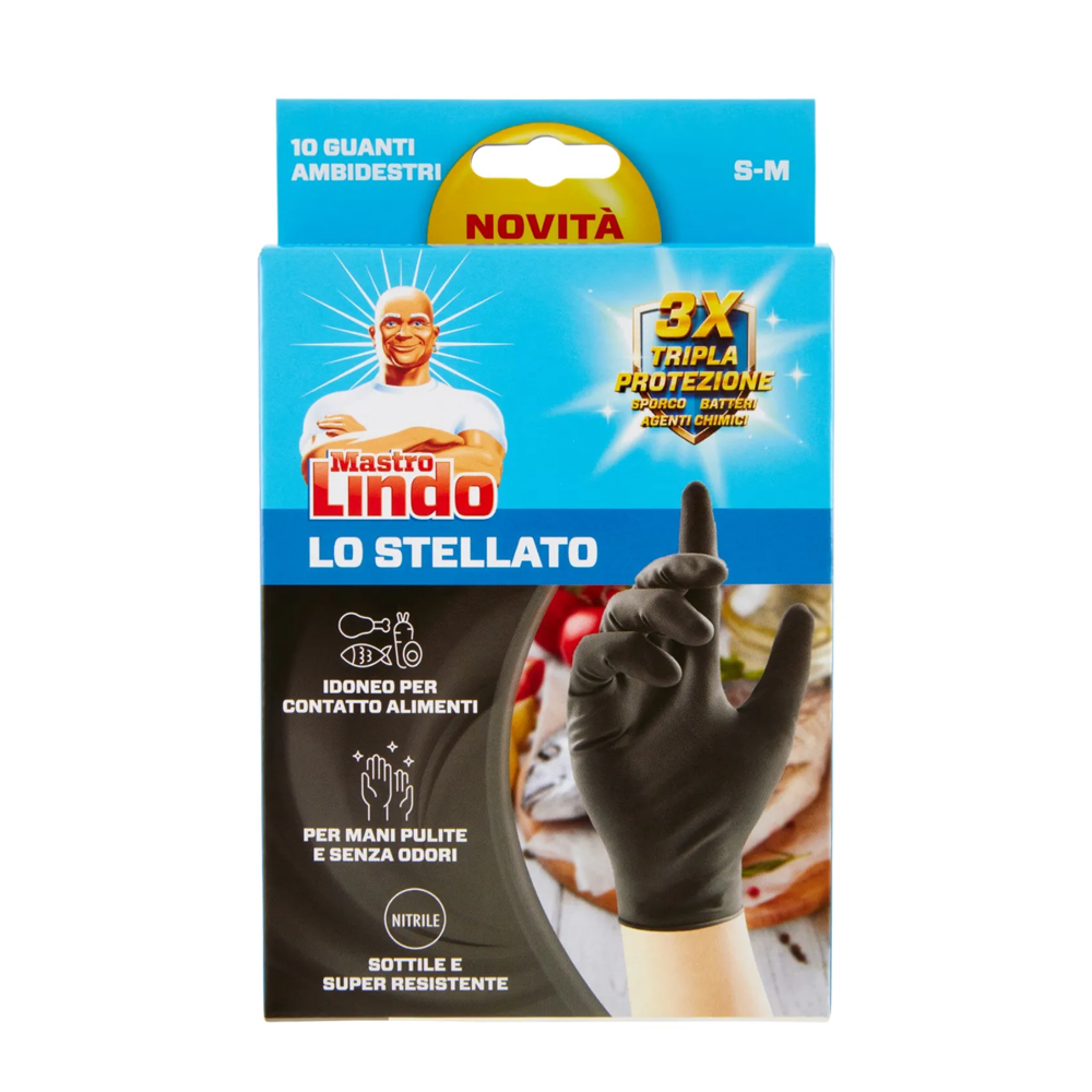 Guanti nitrile nero conf. 100 pz - taglia l - Bio Packaging